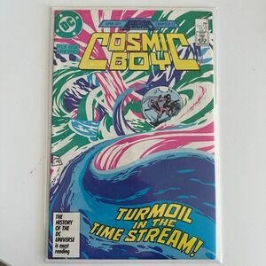 DC Comics Cosmic Boy 3 Feb 1987 Legends Spin-Off Turmoil in the Time Stream